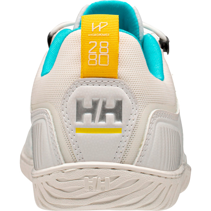 2023 Helly Hansen Chaussures De Voile Hp Foil V2 Pour Femmes 11709 - Off White / Scuba Blue